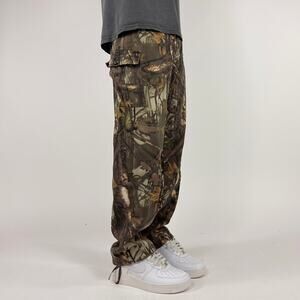 RealTree Woodland Dark Grunge Camouflage Cargo Streetwear Pants